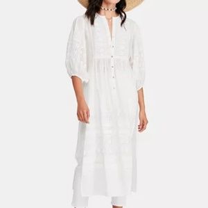 free people june bug maxi blouse